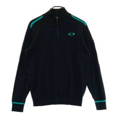 美品OAKLEY ハーフジップ セーター ブラック LサイズC57番 - メルカリ