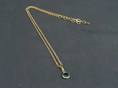 NINA RICCI ニナリッチ カラーストーン ネックレス ペンダント アクセサリー レディース ゴールド系×グリーン系 DM5405