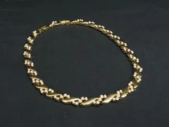 NINA RICCI ニナリッチ ラインストーン ネックレス アクセサリー レディース ゴールド系 DM5428
