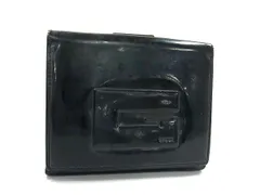 GUCCI グッチ パテントレザー 二つ折り 財布 ウォレット 小銭入れ 札入れ カード入れ レディース メンズ ブラック系 DM5713