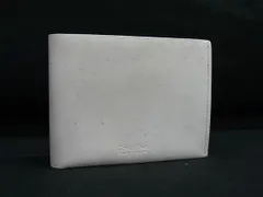 Calvin Klein カルバンクライン レザー 二つ折り 財布 ウォレット 札入れ ホワイト系 DM4781のサムネイル