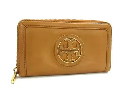 TORY BURCH トリーバーチ アマンダ レザー ラウンドファスナー 長財布 ウォレット 札入れ 小銭入れ カード入れ ブラウン系 DM5637