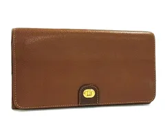 dunhill ダンヒル オックスフォード レザー 二つ折り 長財布 ウォレット 小銭入れ 札入れ カード入れ メンズ ブラウン系 DM5473
