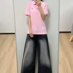 POLO RALPH LAUREN ポロラルフローレン ネイビー ポニー ピンク 半袖 カラーTシャツ