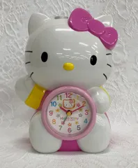 〇未使用 HELLO KITTY おしゃべり目覚まし時計 置時計 サンリオ レトロ 1998年 ハローキティ