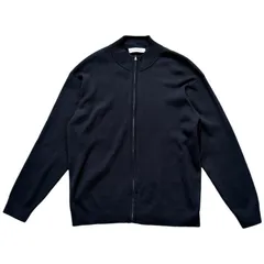 メンズ ドライバーズニット L ネイビー ユナイテッドアローズ グリーンレーベルリラクシング セーター リブ ニット ジップアップ カーディガン UNITED ARROWS GREEN LABEL RELAXING