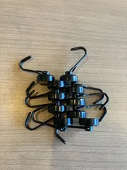 288L1403 マグネットフック 磁石 ステンレス製 黒 10個