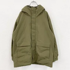古着 used　UNIQLO　ユニクロ　ハイブリッドダウンパーカ　ダウン90%　比翼仕立て　カーキ　Lサイズ