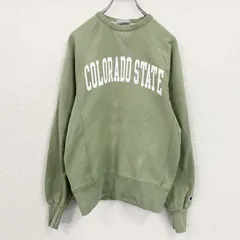 古着 used　Champion　チャンピオン　リバースウィーブ　スウェット/トレーナー　ラグランスリーブ　緑　グリーン　XSサイズ