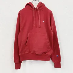 古着 used　Champion　チャンピオン　リバースウィーブ　スウェットパーカー/フーディー　赤　レッド　XSサイズ