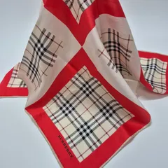 【used品】美品！BURBERRY レディーススカーフ スモールサイズ タグなし
