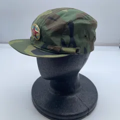 【Y-531】ソ連軍 ミリタリーキャップ 迷彩 カモフラ 帽子 赤星バッジ付 軍物 ロシア ヴィンテージ 古着 コスプレ コレクション 個性派 希少 おしゃれ