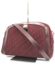 Christian Dior　ディオール　ショルダーバッグ　トロッター　キャンバス×レザー　1323