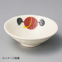 【新品】染付赤絵丸紋平小鉢