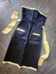 コート素材 チューブトップドレス H ライン