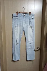 メンズ トミーヒルフィガー デニム 破れジーンズ (34 35インチ)