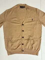 ポロ Ralph Lauren(ラルフローレン) ピマ コットン カーディガン m ベージュ