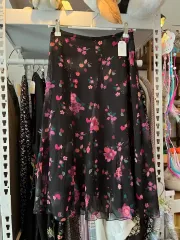 ヴィンテージ ピンク花柄 スカート