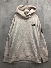 THE NORTH FACE ザノースフェイス NT62039 スクエアロゴフーディ 裏起毛 プルオーバー パーカー sizeM/杢グレー ◆■◎メンズ