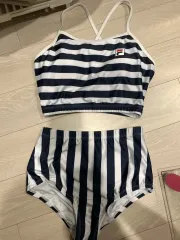 FILA(フィラ) ストライプ 水着 (ネイビー)