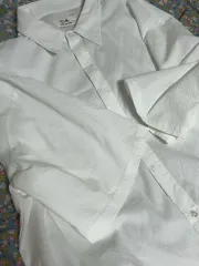 GLW GOOD LIFE WORKS(グッドライフワークス) シアサッカー 半袖 アイボリー M