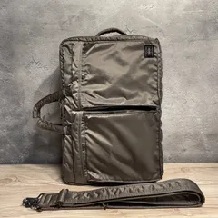 PORTER TANKER 3WAY ポーター タンカー シルバーグレー ブリーフケース リュック ショルダー 旧ファスナー 吉田カバン A↑-739