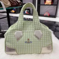 Vivienne Westwood ヴィヴィアン・ウエストウッド レディース CHECK バッグ 新作バッグ ショルダーバッグ ハンドバッグ ミニサイズ 夏新作 キャンバスバッグ