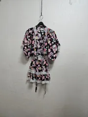 日本 トゥイーン 女児 フラワーユガタ セットアップ