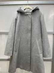 送料無料！！GLOBAL WORK　グローバルワーク　レディースコート　フード付きウールコート　グレー Ｍサイズ　#80323MOKAKE