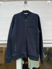 Banana Republic ツーウェイ コットンブルゾン ネイビー M