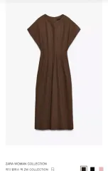 ZARA ザラ ワンピース ミディ丈 タック M