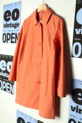 W(F) コス コートジャケット トレンチ オレンジ 高級 ウア！-17BA0