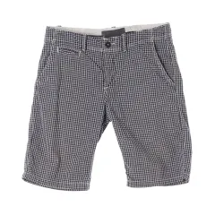 XL H ＆ m H&M(エイチアンドエム) W32 ネイビー チェック ハーフパンツ ショートパンツ コットンパンツ