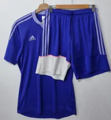 L （ 100 ） adidas(アディダス) 藤色の 機能性 半袖 ハーフパンツ セット