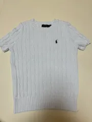 (傷なしAA 出品15) ポロ レディース デイリー ケーブル 半袖 ニット L 66