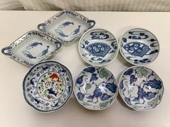 新品 波佐見焼 古伊万里様式 モダン 有田焼 伊万里焼 小鉢 お皿 9枚