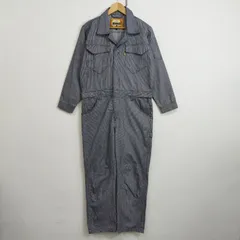ZACK STYLES GOLD  ヒッコリーストライプ  長袖 つなぎ ワークウェア 作業服 ネイビー系 S C810のサムネイル