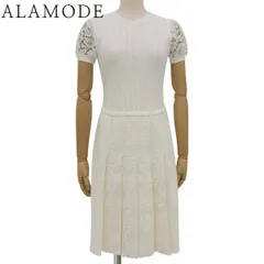 VALENTINO(ヴァレンティノ) レースワンピース ワンピース SS レーヨン コットン ホワイト白 レディース 40802158568【中古】【アラモード】のサムネイル