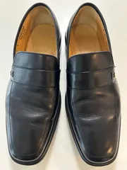 値下げ不可赤字出血セール！BALLY バリーCENTURYローファーレザーシューズスリッポンシューズ ビジネスシューズ カジュアルシューズ くつ クツ革靴紐なしシューズ 紐なし靴ビジネスカジュアルプライベートビジネスパーソンブラック黒色レザーサイズ6イタリア製
