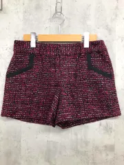JILLSTUART ジルスチュアート ツイード ショート パンツ sizeM/レッド ■■ レディース