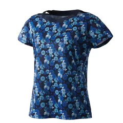 【新品】prince（プリンス）ゲームシャツ 吸水速乾・UPF50 マイクロピケ 素材 テニス スポーツ　レディース・ウィメンズ　ネイビー　WS5070-127