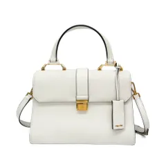 ミュウミュウ(Miu Miu) マドラス MADRAS 5BA108 レディース レザー ハンドバッグ,ショルダーバッグ ホワイト