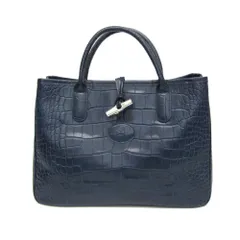 ロンシャン(Longchamp) ROSEAU ロゾ レディース レザー トートバッグ ネイビー
