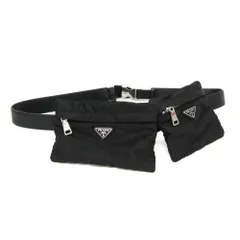 プラダ(Prada) テスート TESSUTO ベルトポーチ メンズ,レディース レザー ウエストバッグ ブラックのサムネイル