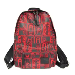 ヴィヴィアン・ウエストウッド(Vivienne Westwood) タグス2 TAGS2 メンズ レザー,PVC リュックサック ダークグレー,レッドのサムネイル