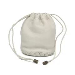 ボッテガ・ヴェネタ(Bottega Veneta) ミニ 巾着 196385 レディース,メンズ レザー ポーチ オフホワイトのサムネイル