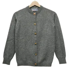 バランタイン カシミヤ100% カーディガン グレー 英国製 38 高級 CASHMERE CARDIGAN Navy | Dresswell online store