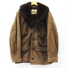 CHEVIGNON シェビニオン ヴィンテージ ボア レザージャケット ブラウン メンズ サイズ L M0001-08-0323②