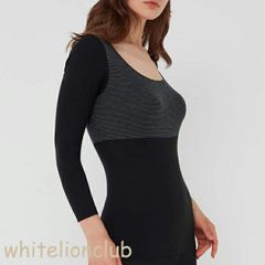 グンゼ ホットマジック 8分袖インナー 集中保温 吸湿発熱 LL ブラック | 綿混 脇縫いなし 秋冬 秋 冬 レディース レーヨン 下着 肌着 インナー MH9446N/R GUNZE HOTMAGIC