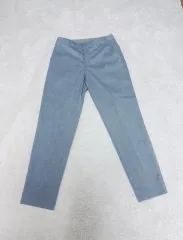 ユニクロ ウエストゴム グレー スラックス M スマート アンクル パンツ